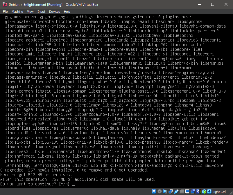 Running 'apt install enlightenment'